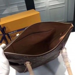 Replica Louis Vuitton Brown Monogram Beige Trim Totally MM