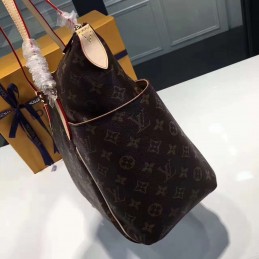 Replica Louis Vuitton Brown Monogram Beige Trim Totally MM