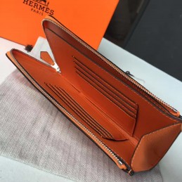 Replica Hermes Orange Azap Wallet