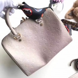 Replica Louis Vuitton Taupe Embossed Monogram Speedy 30