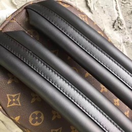 Replica Louis Vuitton Brown Monogram Black Trim Palm Springs Backpack PM