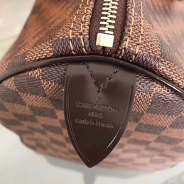 Replica Louis Vuitton Brown Damier Ebene Speedy 35