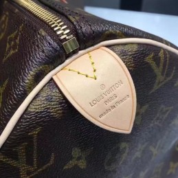 Replica Louis Vuitton Brown Monogram Beige Trim Speedy 30 - Style 2