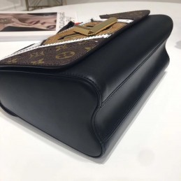 Replica Louis Vuitton Black White Graphic Twist MM