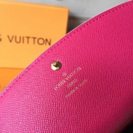 Replica Louis Vuitton Brown Monogram Flower Clasp Emilie Wallet
