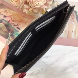 Replica Louis Vuitton Black Monogram Eclipse Pochette Voyage MM