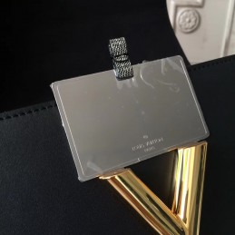 Replica Louis Vuitton Silver Textured Twist MM