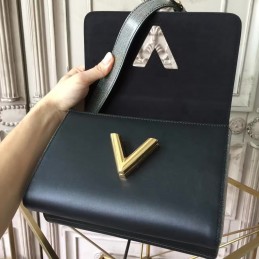 Replica Louis Vuitton Silver Textured Twist MM