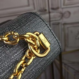 Replica Louis Vuitton Silver Textured Twist PM