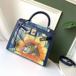 Replica Hermes Multicolor Print Kelly 28 Bag