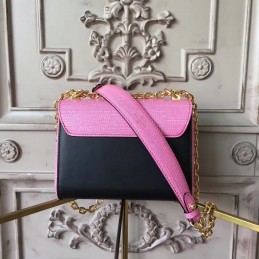 Replica Louis Vuitton Bright Pink Textured Twist PM