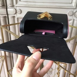 Replica Louis Vuitton Bright Pink Textured Twist PM