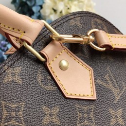 Replica Louis Vuitton Brown Monogram Beige Trim Alma PM