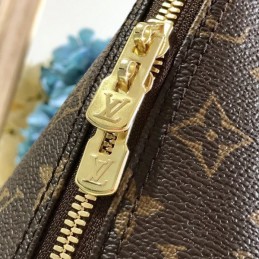 Replica Louis Vuitton Brown Monogram Beige Trim Alma PM