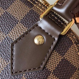 Replica Louis Vuitton Brown Damier Ebene Gray Trim Alma BB