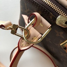Replica Louis Vuitton Brown Monogram Beige Trim Alma BB