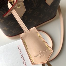 Replica Louis Vuitton Brown Monogram Beige Trim Alma BB