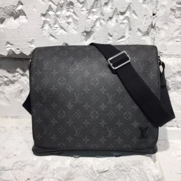 Replica Louis Vuitton Black Monogram Eclipse District MM