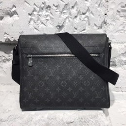 Replica Louis Vuitton Black Monogram Eclipse District MM