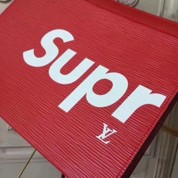 Replica Louis Vuitton Red Epi Leather Supreme Pochette Voyage MM