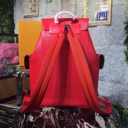 Replica Louis Vuitton Red Supreme Christopher Backpack