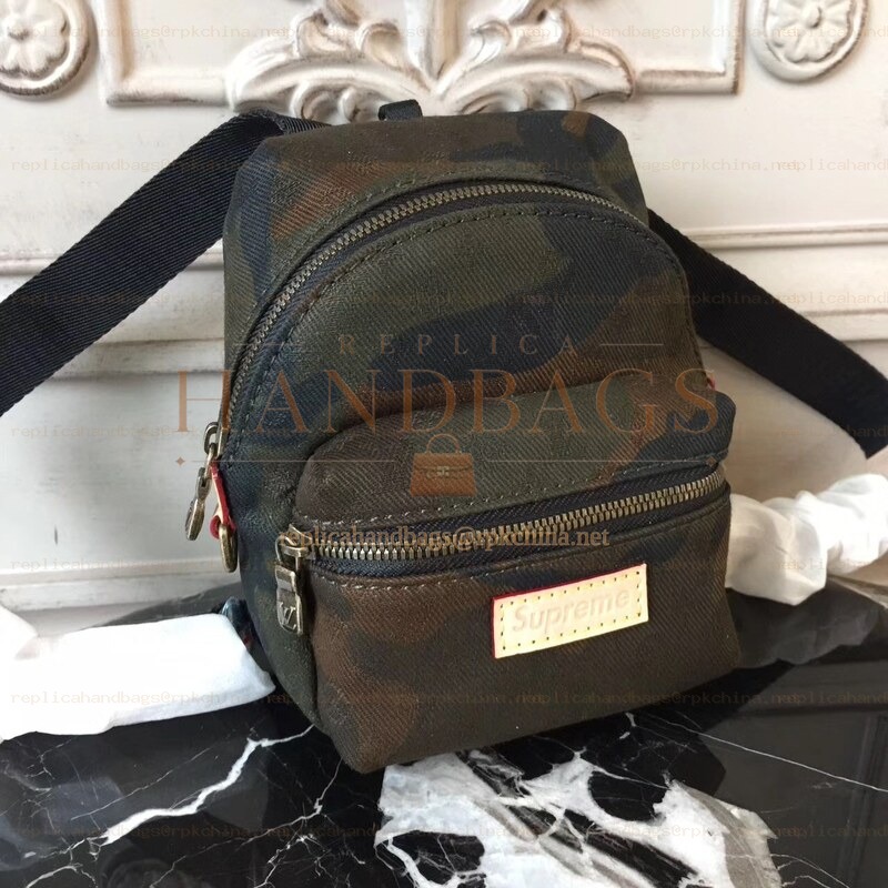 Replica Louis Vuitton Camo Supreme Nano Apollo Backpack
