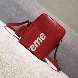 Replica Louis Vuitton Red Epi Leather Supreme Danube PM