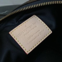 Replica Louis Vuitton Black Camouflage Supreme Bumbag