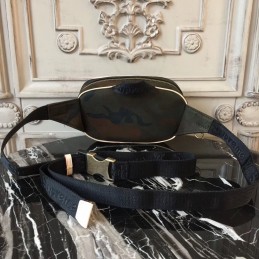 Replica Louis Vuitton Black Camouflage Supreme Bumbag