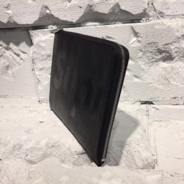 Replica Louis Vuitton Black Epi Leather Supreme Pochette Voyage MM