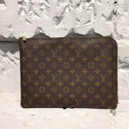 Replica Louis Vuitton Brown Monogram Pochette Jour GM