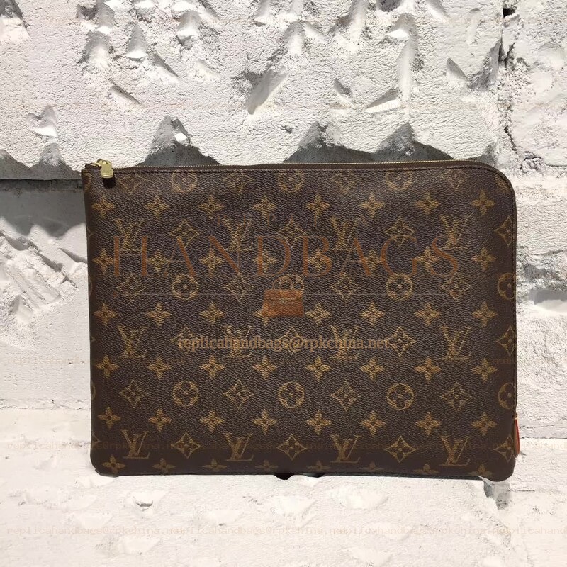 Replica Louis Vuitton Brown Monogram Pochette Jour GM