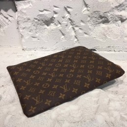 Replica Louis Vuitton Brown Monogram Pochette Jour GM