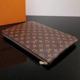 Replica Louis Vuitton Brown Monogram Large Pochette Jour GM