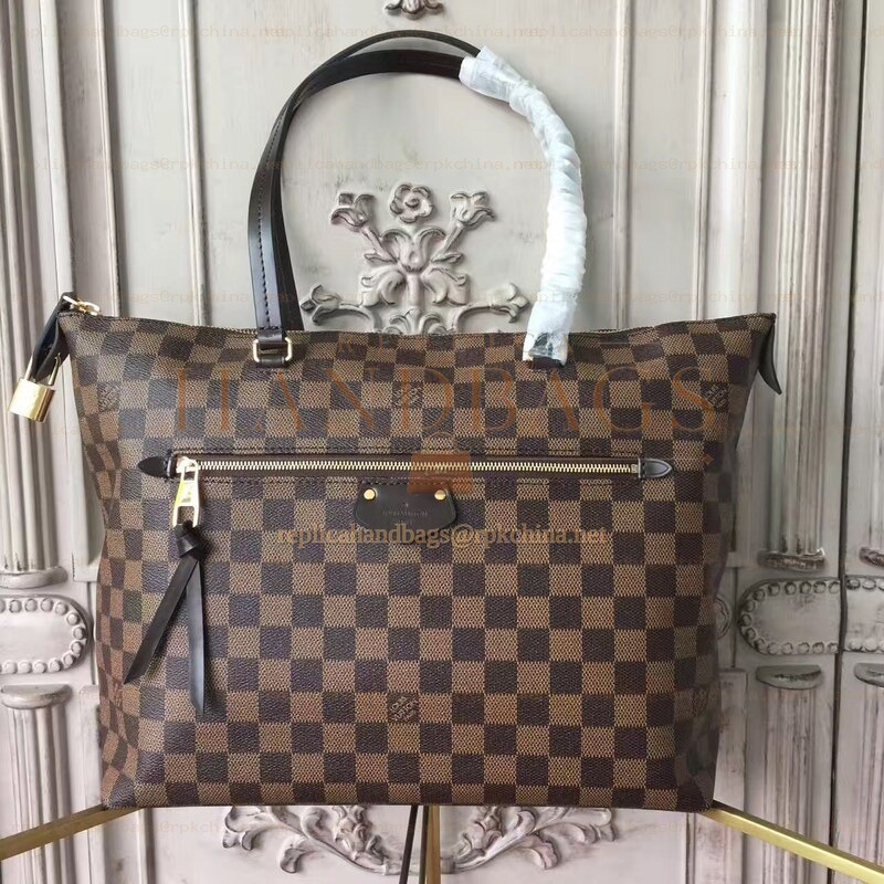 Replica Louis Vuitton Brown Damier Ebene Iena MM