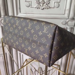 Replica Louis Vuitton Brown Monogram Beige Trim Iena MM