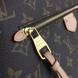 Replica Louis Vuitton Brown Monogram Beige Trim Iena MM