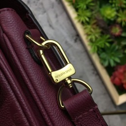 Replica Louis Vuitton Burgundy Embossed Monogram Metis Pochette
