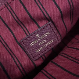 Replica Louis Vuitton Burgundy Embossed Monogram Metis Pochette