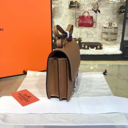 Replica Hermes Tan Constance Mini 18 Palladium Hardware Bag