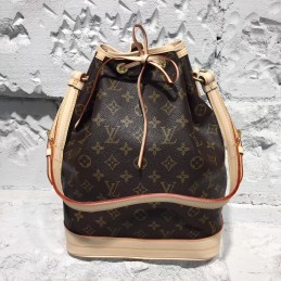 Replica Louis Vuitton Brown Monogram Beige Trim Neo Noe MM