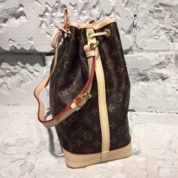 Replica Louis Vuitton Brown Monogram Beige Trim Neo Noe MM