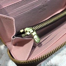 Replica Louis Vuitton Brown Monogram Red Charm Clemence Wallet