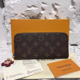 Replica Louis Vuitton Brown Monogram Brown Charm Clemence Wallet