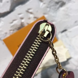 Replica Louis Vuitton Brown Monogram Brown Charm Clemence Wallet