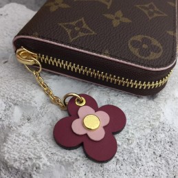 Replica Louis Vuitton Brown Monogram Brown Charm Clemence Wallet