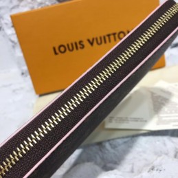 Replica Louis Vuitton Brown Monogram Brown Charm Clemence Wallet