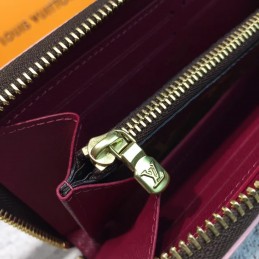 Replica Louis Vuitton Brown Monogram Brown Charm Clemence Wallet