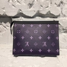 Replica Louis Vuitton Brown Monogram Space Print Pochette Voyage MM