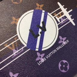 Replica Louis Vuitton Brown Monogram Space Print Pochette Voyage MM